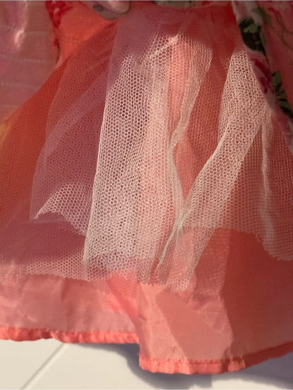 Lilt Girls Floral Pink Sundress Dress Size 8